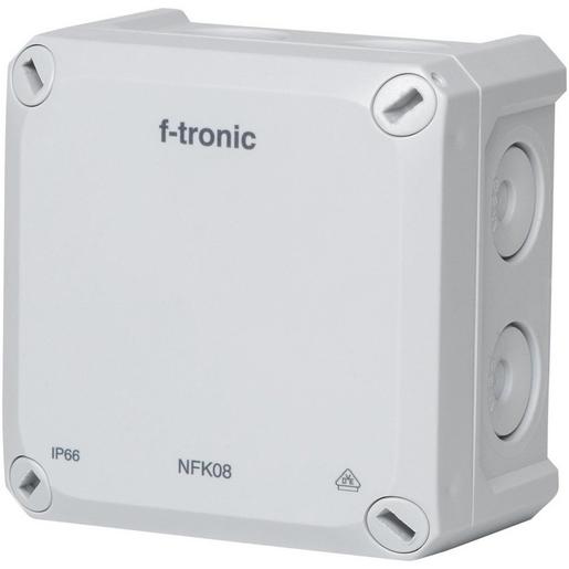 1St. F-Tronic NFK08gr FR-Abzweigkasten 85x85x54mm, Durchstoßmembran IP66, PS, grau, NFK08gr 7340190