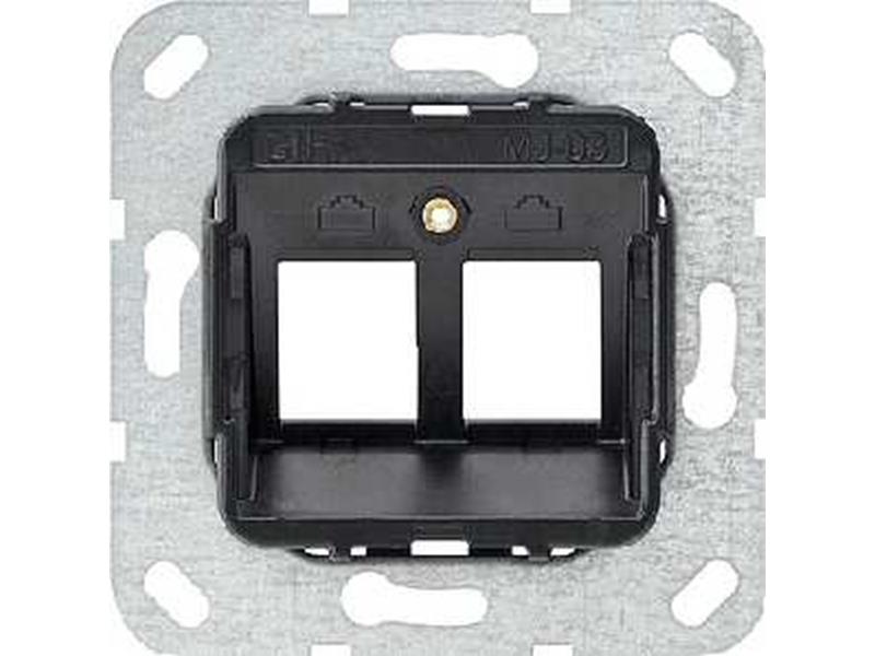 1St. Gira 560300 Modular Jack 3 2fach Tragring 1St. Gira 560300 Modular Jack 3 2fach Tragring