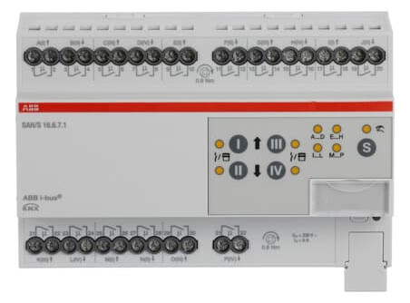 1St. ABB SAH/S16.6.7.1 Schalt-/Jalousieaktor, 16fach, 6 A, REG lichtgrau 2CDG110245R0011