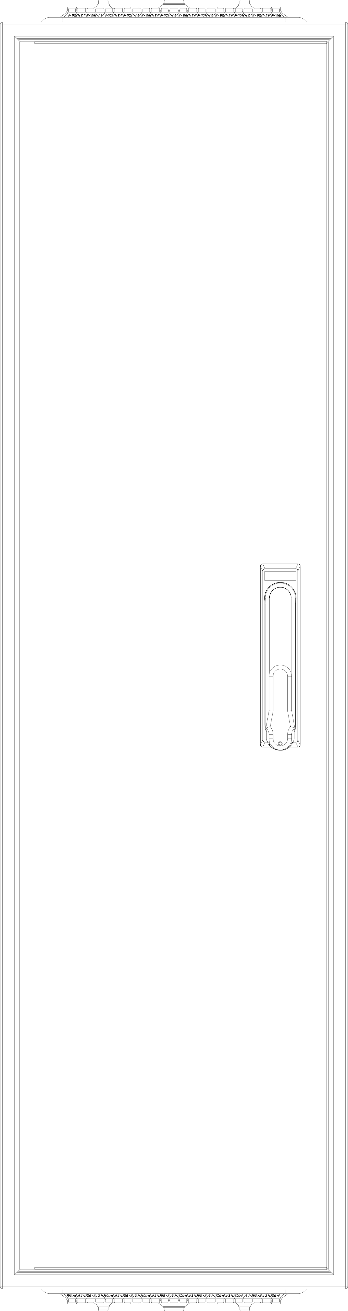 1St. F-Tronic ZF111 Leergehäuse ZF111, IP54, H=1100mm, B=300mm 7120526