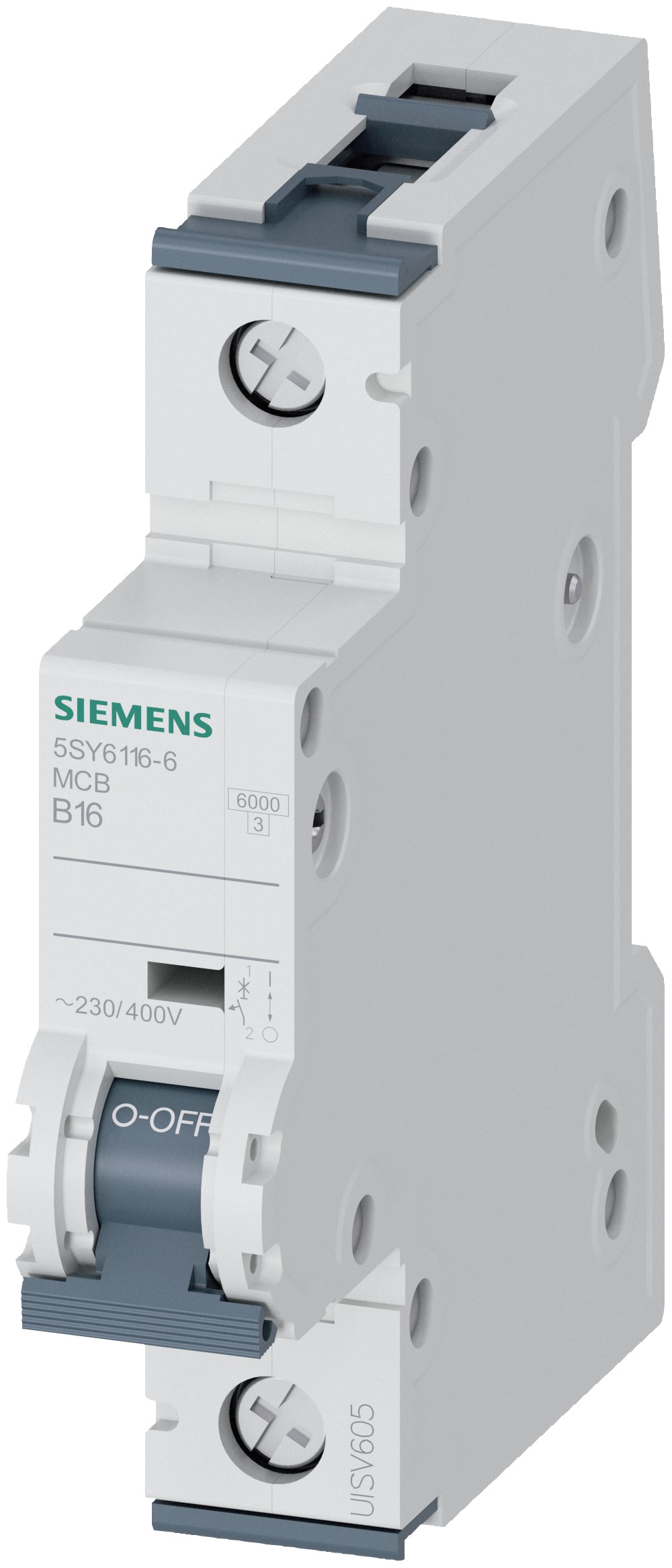 1St. Siemens 5SY6116-6 Leitungsschutzschalter 230/400V 6kA, 1-p