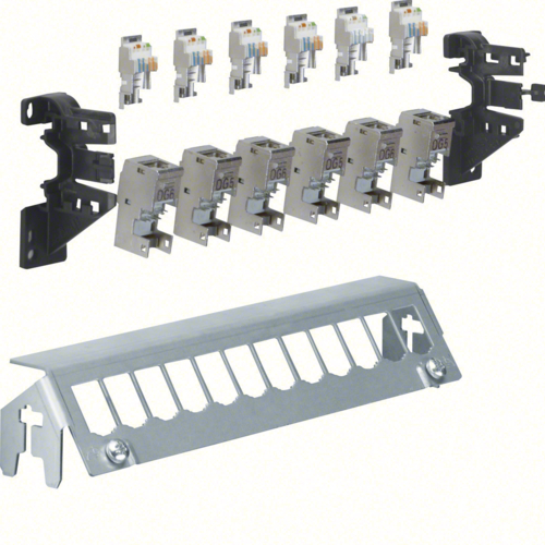 1St. Hager FZ12MM Patch-Panel universal 12-fach(E-Dat) inkl 6xRJ45 Module