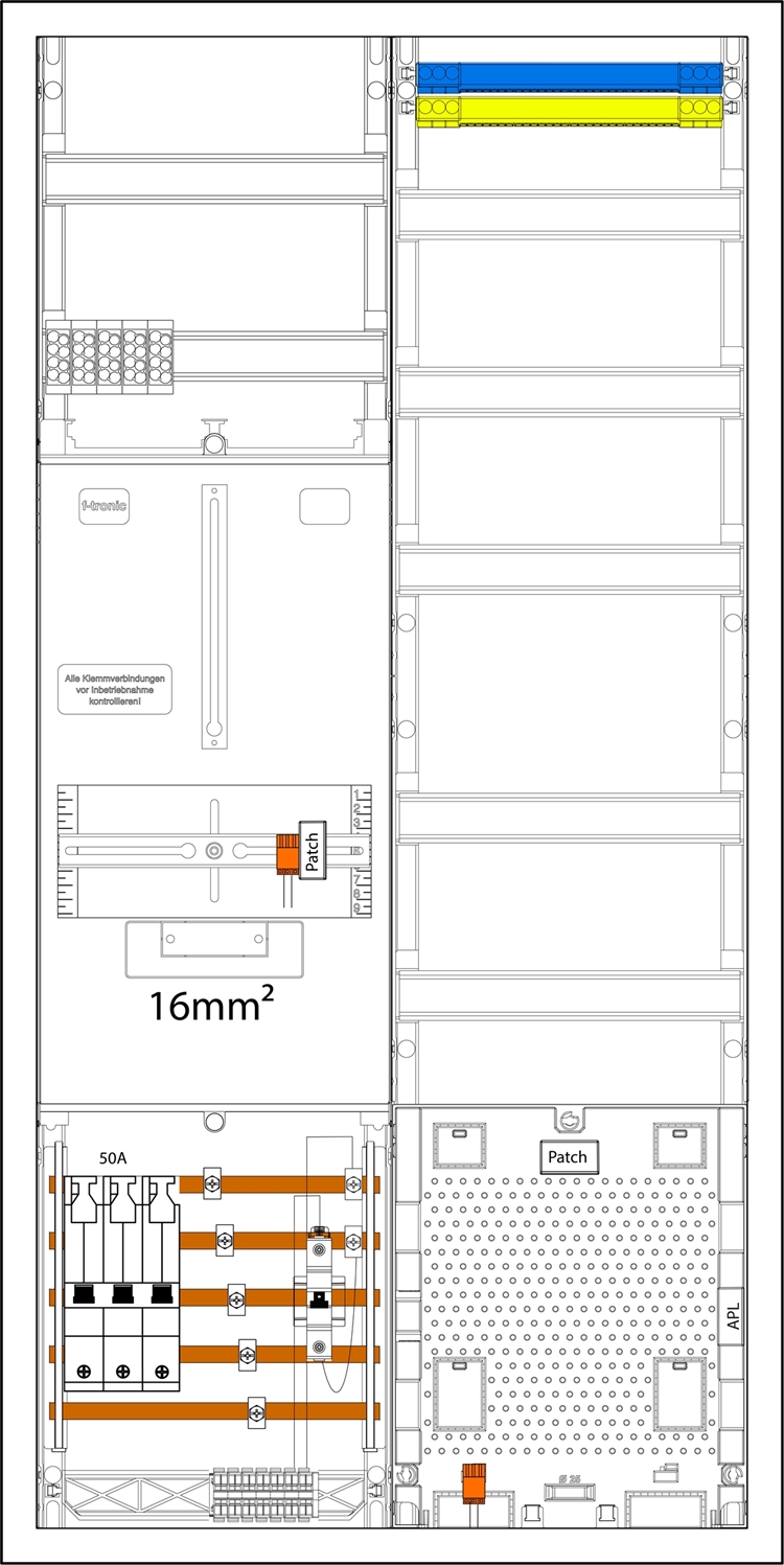 1St. F-Tronic 3HZ721APZ50B10-16 3HZ721APZ50B10-16, 1 ZP 16mm², 1 VAPZ inkl. APL, SLS 50A, SPVGB10, 2 PPV, 1 PL100 7190222
