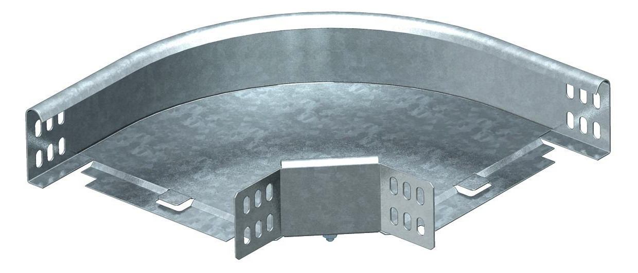 1St. OBO Bettermann RB 90 630 FT Bogen für Kabelrinne, horizontal