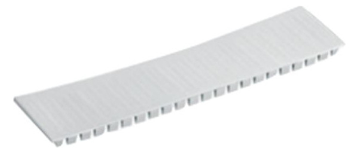 1St. Protec.class PBB12 Abdeckstreifen 12TE Weiss PBB12