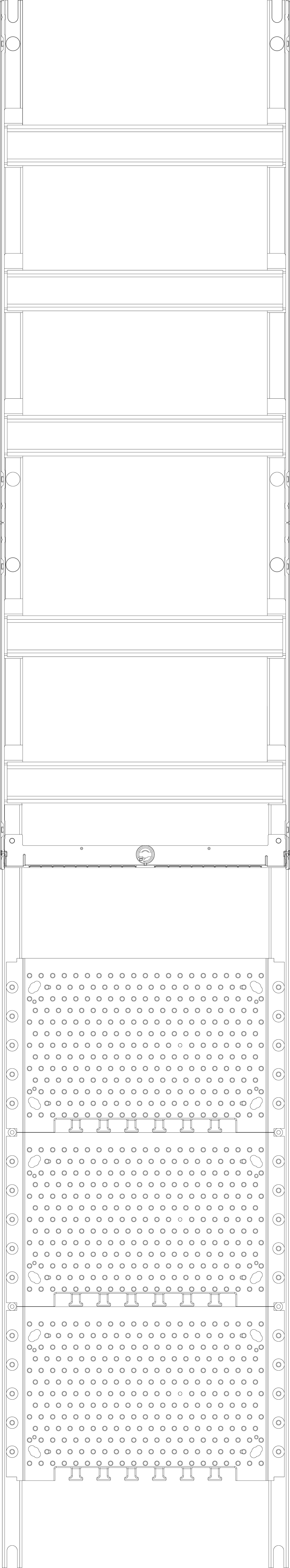 1St. F-Tronic VK9 Kombinationsfeld VK9,1-feldrig, H=1350mm, Vert. 5r, Komm. 7143650