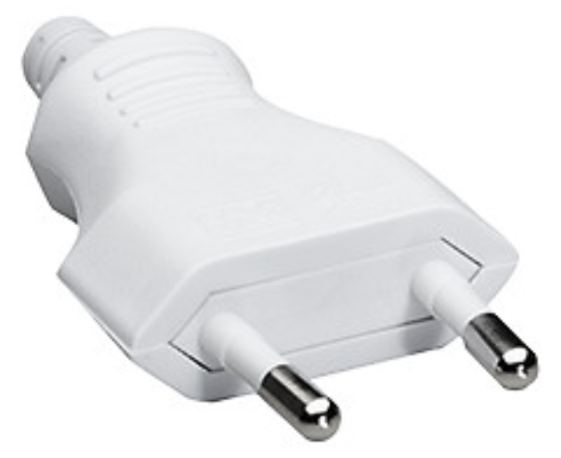 1St. Bachmann 900.011 Euroflachstecker Weiss Schraubanschluss