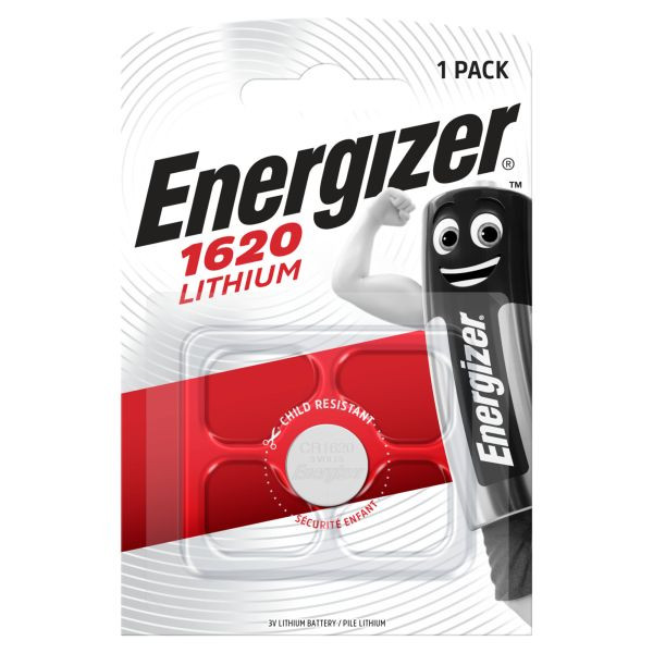 5St. Energizer CR1620 (1 Stk.) CR1620 3 Volt 1er Blister