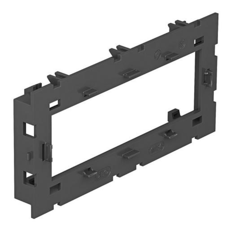 1St. OBO Bettermann 6288574 Montageträger für Modul 45 offene Ausführung 150x76x51, PA, lichtgrau, RAL 7035 71MT3 45-2