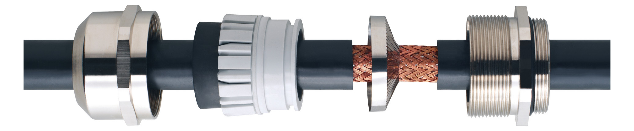 1St. Wiska 10102279 50 EMV-S Messingkabelverschraubung M50