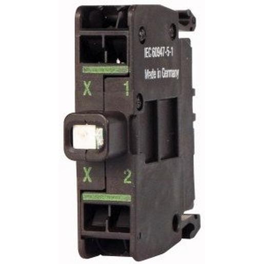 1St. Eaton M22-CLEDC-B 218062 Leuchtelement, LED, blau, Bodenbefestigung, 12 - 30 V AC/DC, Federzuganschluss