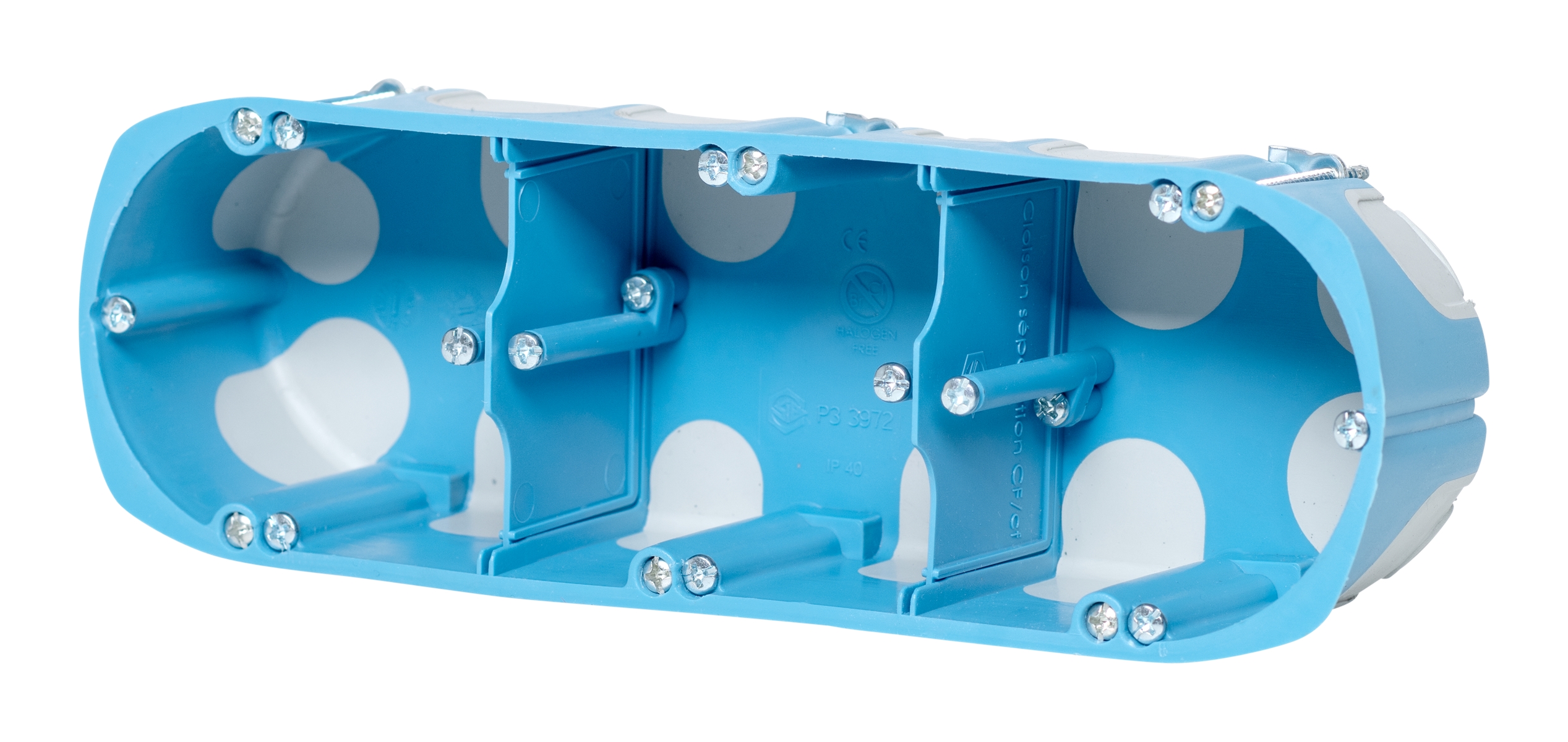 5St. F-Tronic HW302K HW-Gerätedose winddicht,, 3-fach, Fräsloch 68 mm 7360064