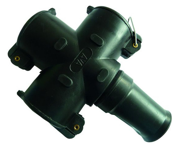 1St. Protec.class PVG3WK Vollgummi 3-Wege-Kupplung