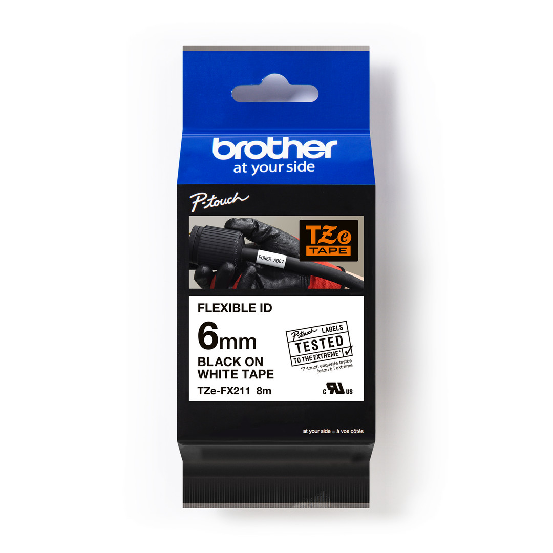 1St. Brother TZeFX211 Schriftbandkassette, TZe, laminiert, 6 m