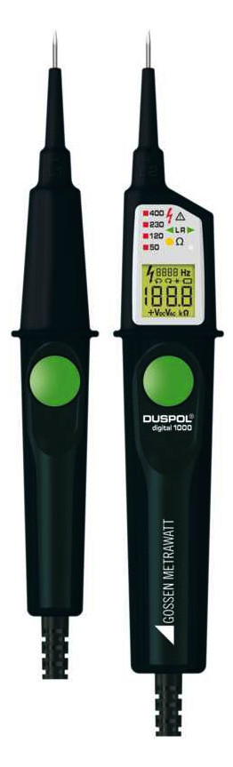 1St. GMC-I Messtechnik GmbH M611F Digitaler TRUE RMS Spannungsprüfer mit Widerstands-/ Frequenzbereich DUSPOL digital 10