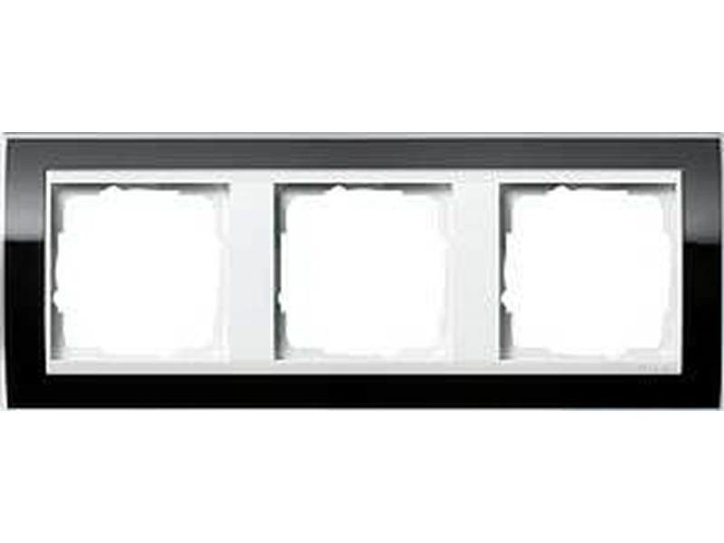 1St. Gira 0213733 Rahmen 3fach für Reinweiß Gira Event Klar Schwarz