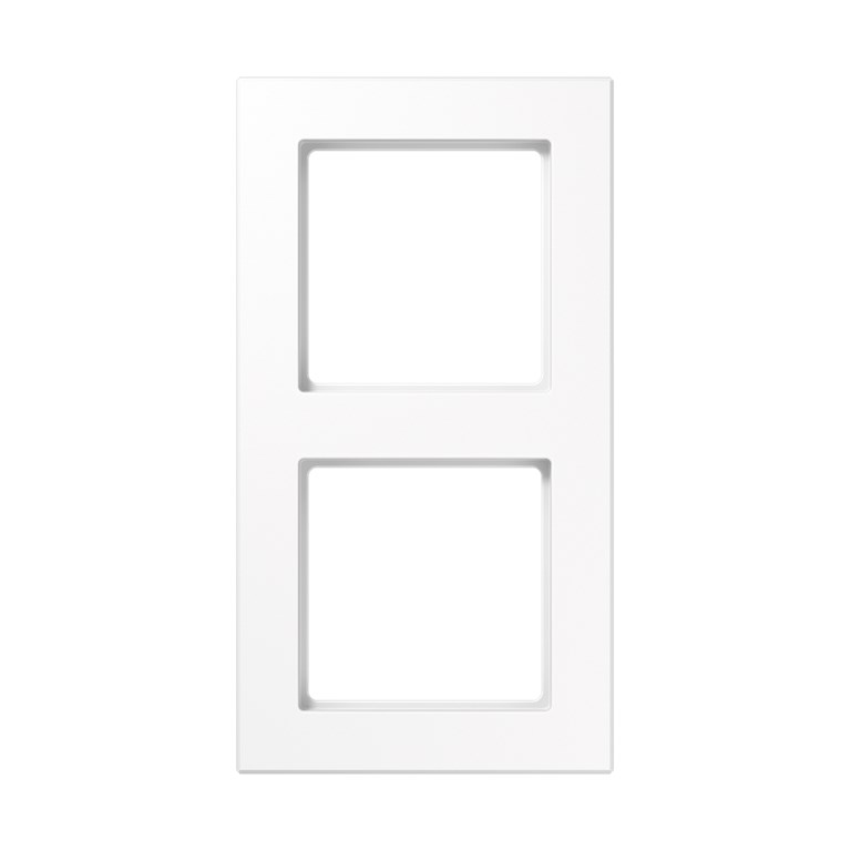 1St. Jung AC582BFWW Rahmen 2fach bruchsicher für waagerechte und senkrechte Kombination AC 582 BF WW