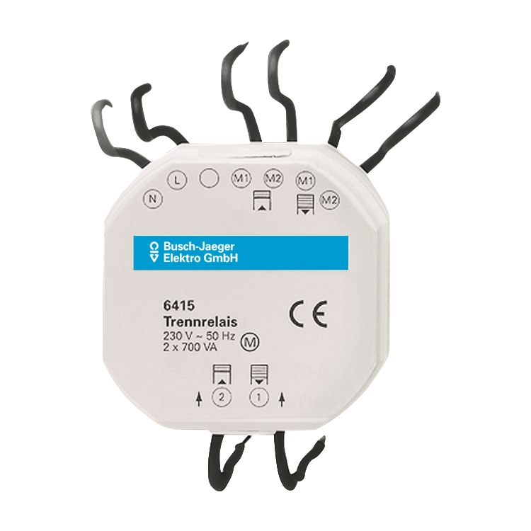 1St. Busch-Jaeger 6415 Busch-Jalousiecontrol II Trennrelais, 2-fach Jalousiemanagement
