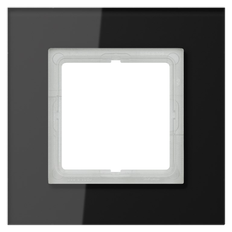 1St. Jung LSP981GLSW Rahmen 1fach Glas Schwarz LSP 981 GL SW