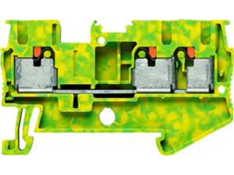 50St. Phoenix PT 2,5-TWIN-PE Schutzleiter-Reihenklemme Push-in-Anschluss Anzahl der Anschlüsse: 3 0,14 mm² - 4 m