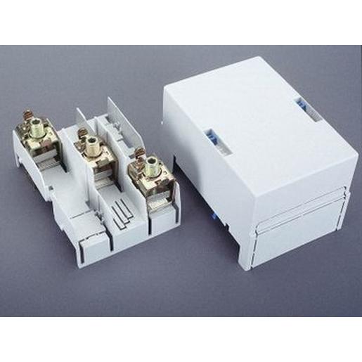 1St. Wöhner 01753 Anschlussklemmenplatte, 3-polig lam. Cu. 20 - 32 x 3 - 15