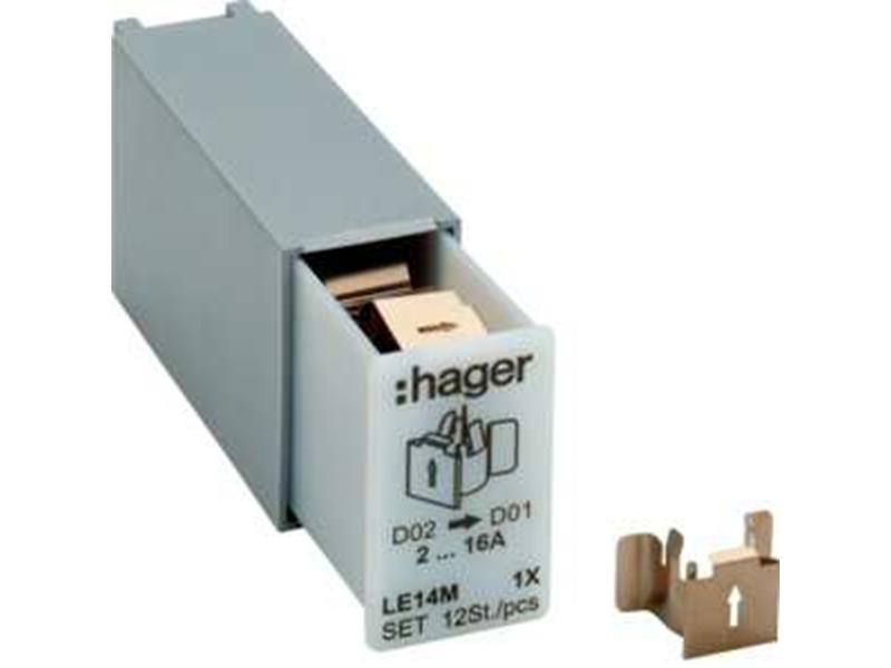 1St. Hager LE1Haltefeder für L7xM D02 zu D01 Set 12St.