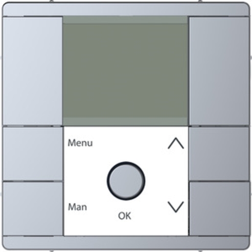 1St. Merten MEG5755-6036 Zeitschaltuhr-Modul, Edelstahl, System Design