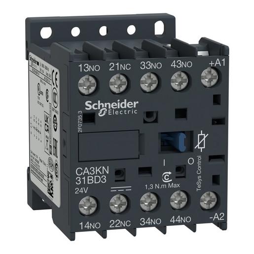 1St. Schneider Electric CA3KN31BD3 Hilfsschütz, 3S+1Ö, 24V DC mit Diode