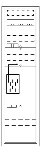 1St. Striebel Komplettschrank AP BA17MAK BKE-I A17 1Z Hutschiene 2CPX054247R9999