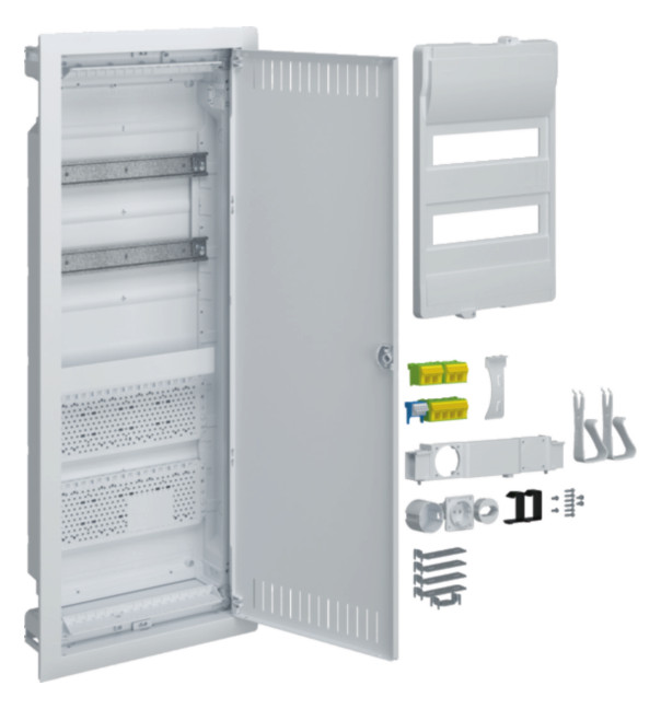 1St. Hager VU602NWH Hybrid,volta,UP,24PLE,2MPL,Stahlblechtür 1St. Hager VU602NWH Hybrid,volta,UP,24PLE,2MPL,Stahlblechtür