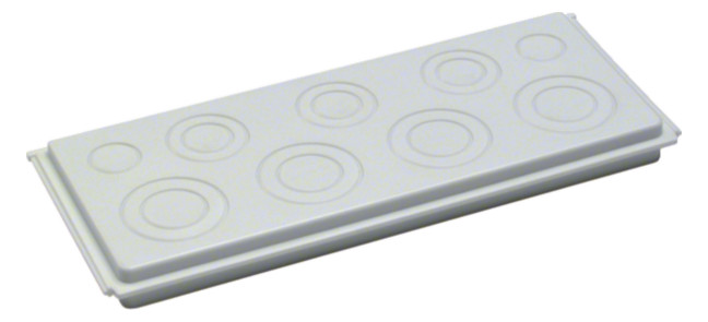 1St. Hager FZ361 Flanschplatte, univers, f.Kabelanschlussk.