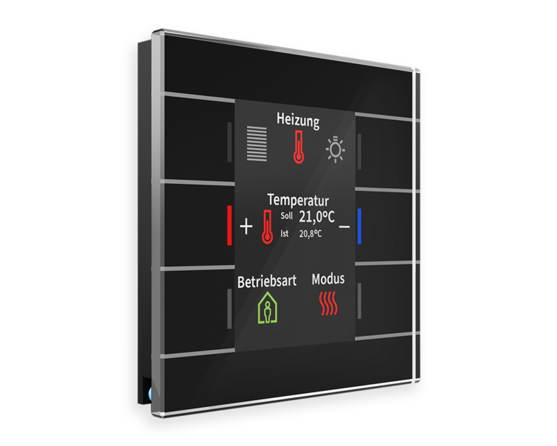 1St. MDT BE-GT2TS.02, Glastaster II Smart mit Farbdisplay und Temperatursensor, Schwarz 1St. MDT BE-GT2TS.02, Glastaster II Smart mit Farbdisplay und Temperatursensor, Schwarz...