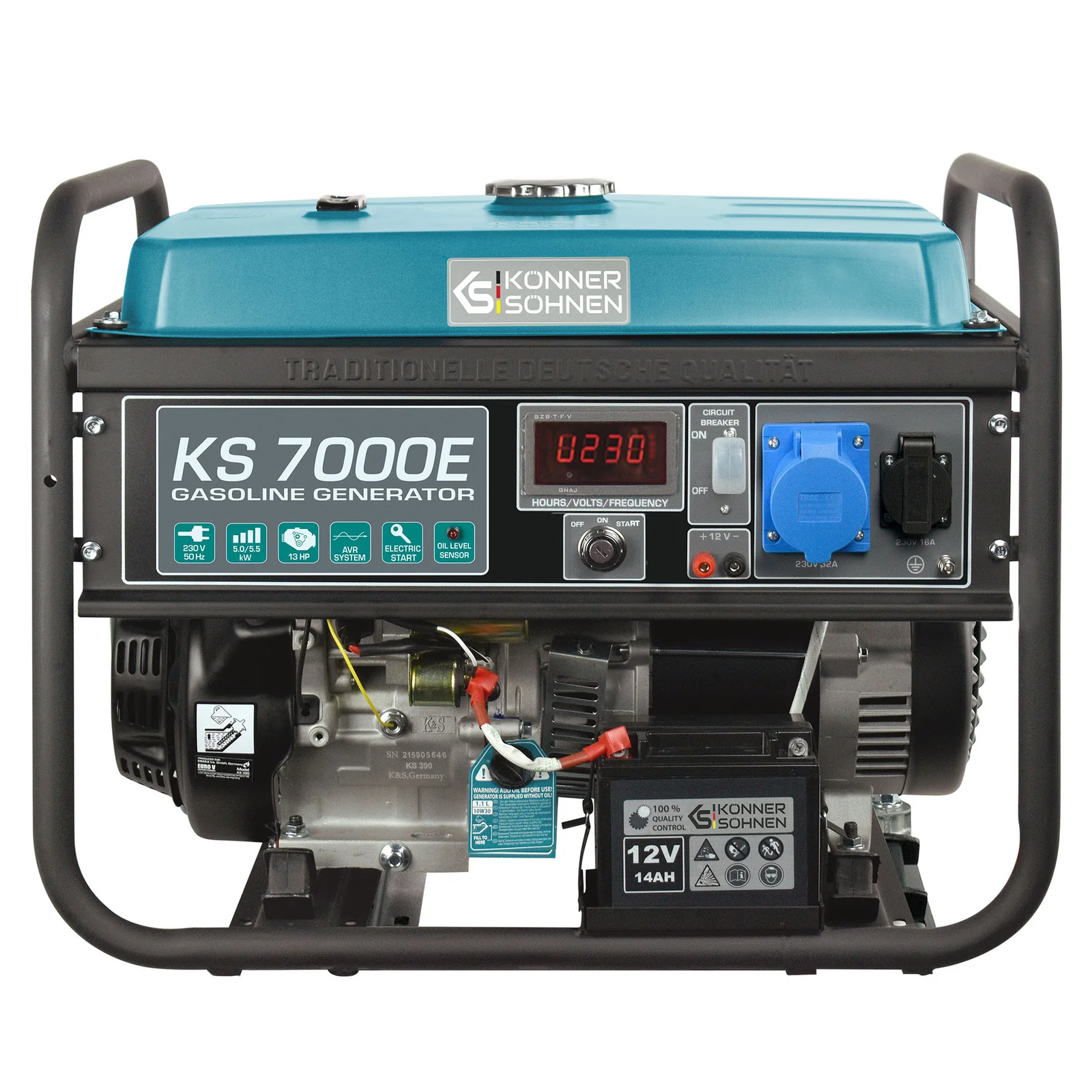 1St. Könner & Söhnen KS7000E Benzin-Generator KS 7000E 1St. Könner & Söhnen KS7000E Benzin-Generator KS 7000E