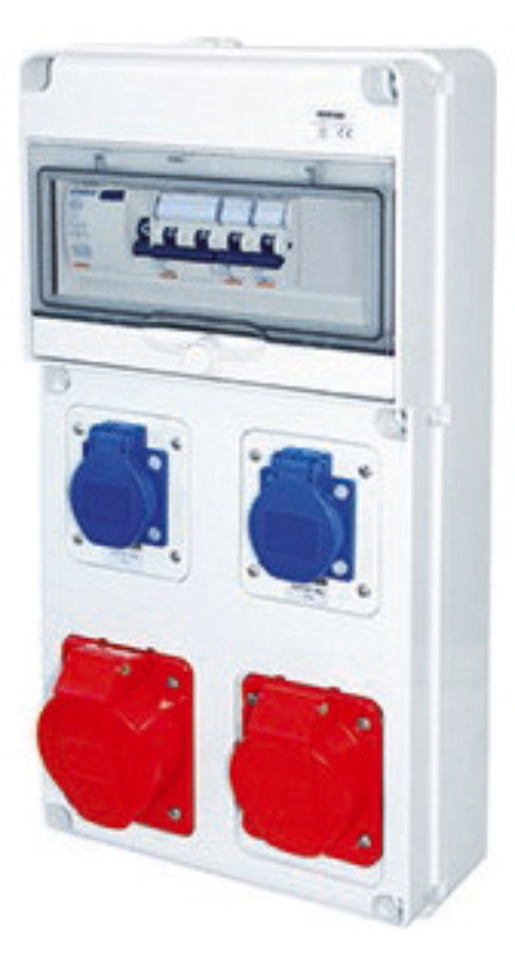 1St. Gewiss Steckdosenkombination AS05071 ST-KOM 2XST/230/16/3P IEC400V 32/16/5P