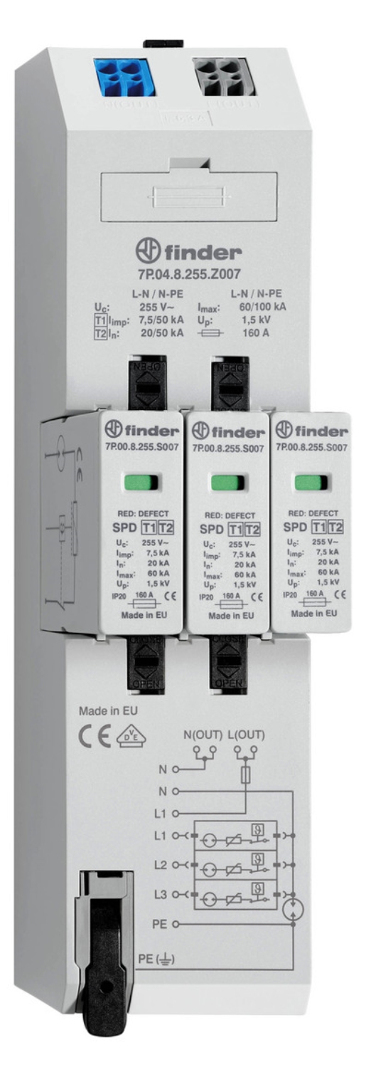 1St. Finder 7P.04.8.255.Z007 Kombiableiter