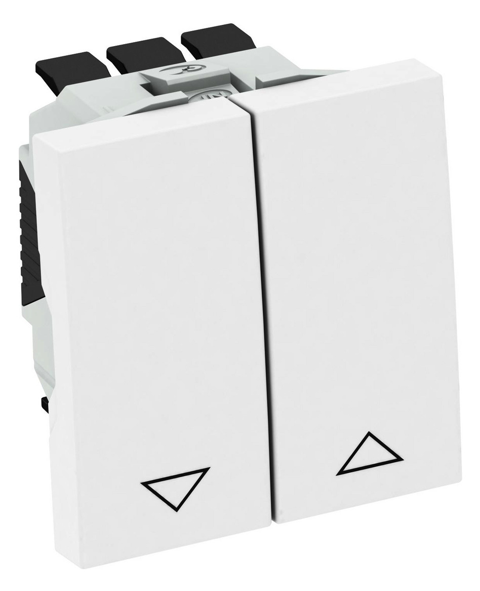 1St. OBO RS-BS RW1 Rolladenschalter 10 A 250V PC reinweiß RAL9010 6120950