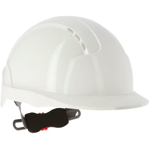 1St. Bizline BIZ 731682 Komfortabler Elektrikerhelm Evolite, weiß, mit Scrollrad