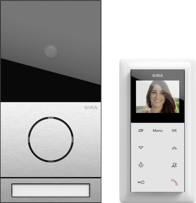 1St. Gira 2416000 EFH-Paket Video System 106 Edelstahl 1St. Gira 2416000 EFH-Paket Video System 106 Edelstahl