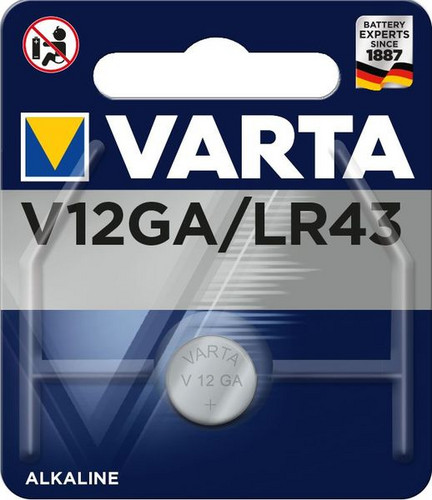 1Pk Varta Electronic Alkali V12GA 1,50V 125mAh 04278101401 *Blister a 1 St 1Pk Varta Electronic Alkali V12GA 1,50V 125mAh 04278101401 *Blister a 1 St