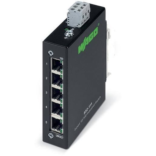 1St. Wago 852-111 Industrial-ECO-Switch 5 Ports 100Base-TX 1St. Wago 852-111 Industrial-ECO-Switch 5 Ports 100Base-TX