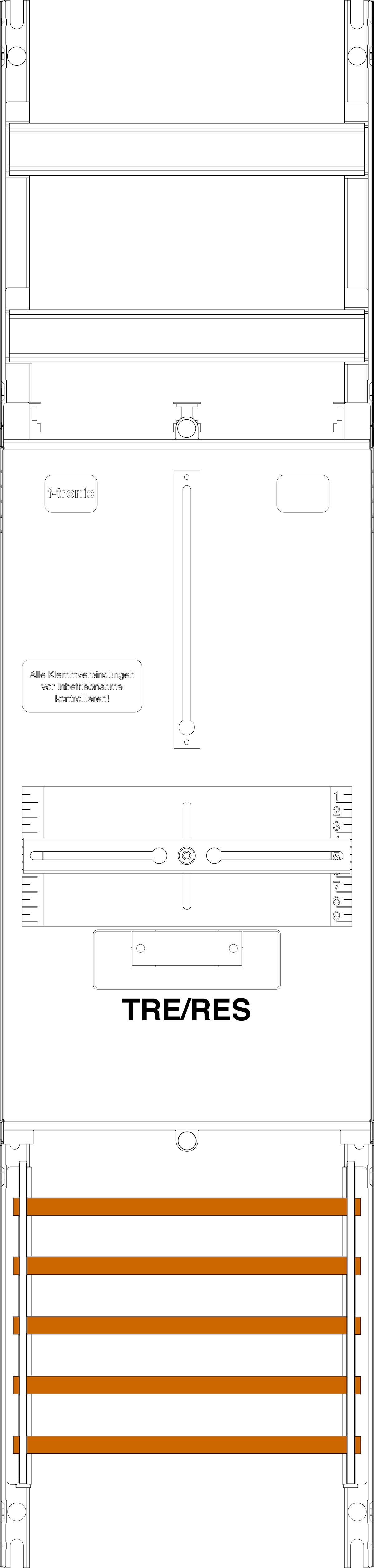 1St. F-Tronic R1B Reservefeld R1B, 1-feldrig, H=1050mm, 1 Res. 3.HZ 7141602