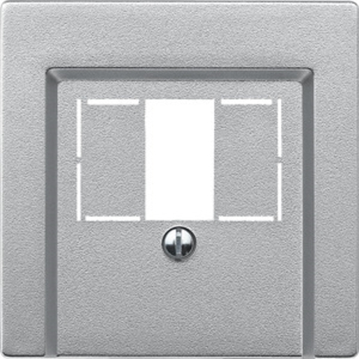 1St. Merten 297960 Zentralplatte für TAE/Audio/USB, aluminium, System M