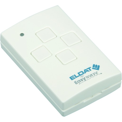 1St. Eldat RT30E5004-01-02K, Handsender Easywave 868 MHz 4-Kanal 4x Impuls Weiss glänzend