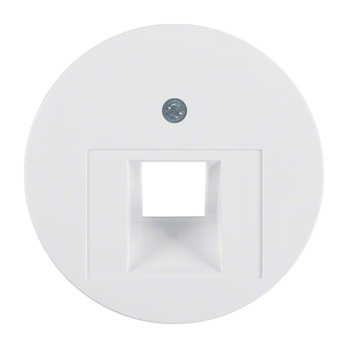 1St. Berker 14072089 Zentralstück für UAE Steckdose R.1/R.3/R.Classic polarweiß glänzend