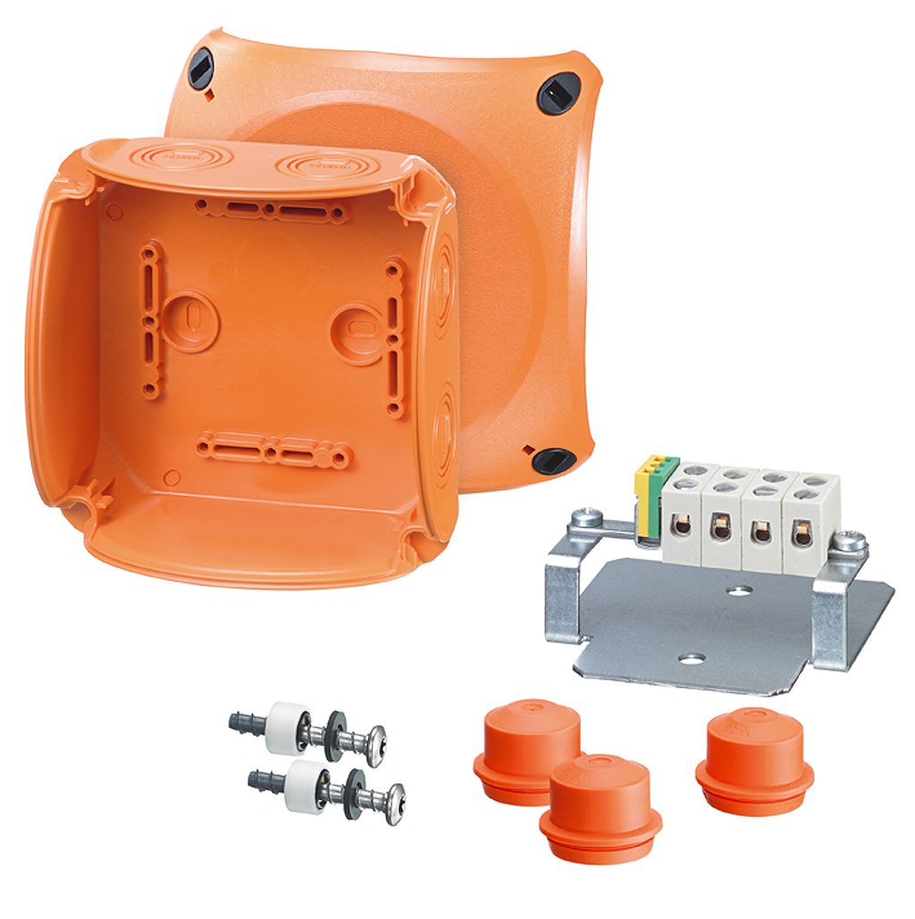 1St. Hensel FK 0604 Kabelabzweigkasten mit Funktionserhalt, 1,5-6 qmm, 5polig, Thermoplast 62000182 FK0604