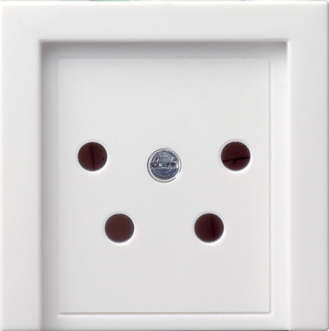 1St. Gira 027927 Abd. KPN-Anschlussdose 4-p System 55 Reinweiß m