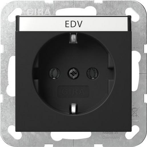 1St. Gira 4457005  Steckd. BSF System 55 Schwarz m