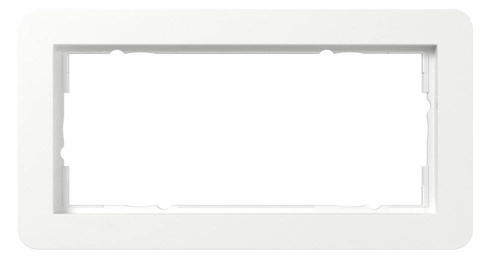 1St. Gira 1002150 Abdeckrahmen 2f o.M. Gira E1 Reinweiß