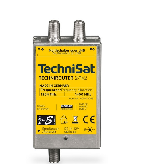 1St. Technisat TECHNIROUTER2/1x2 Techni Router Mini 2/2x12 1St. Technisat TECHNIROUTER2/1x2 Techni Router Mini 2/2x12
