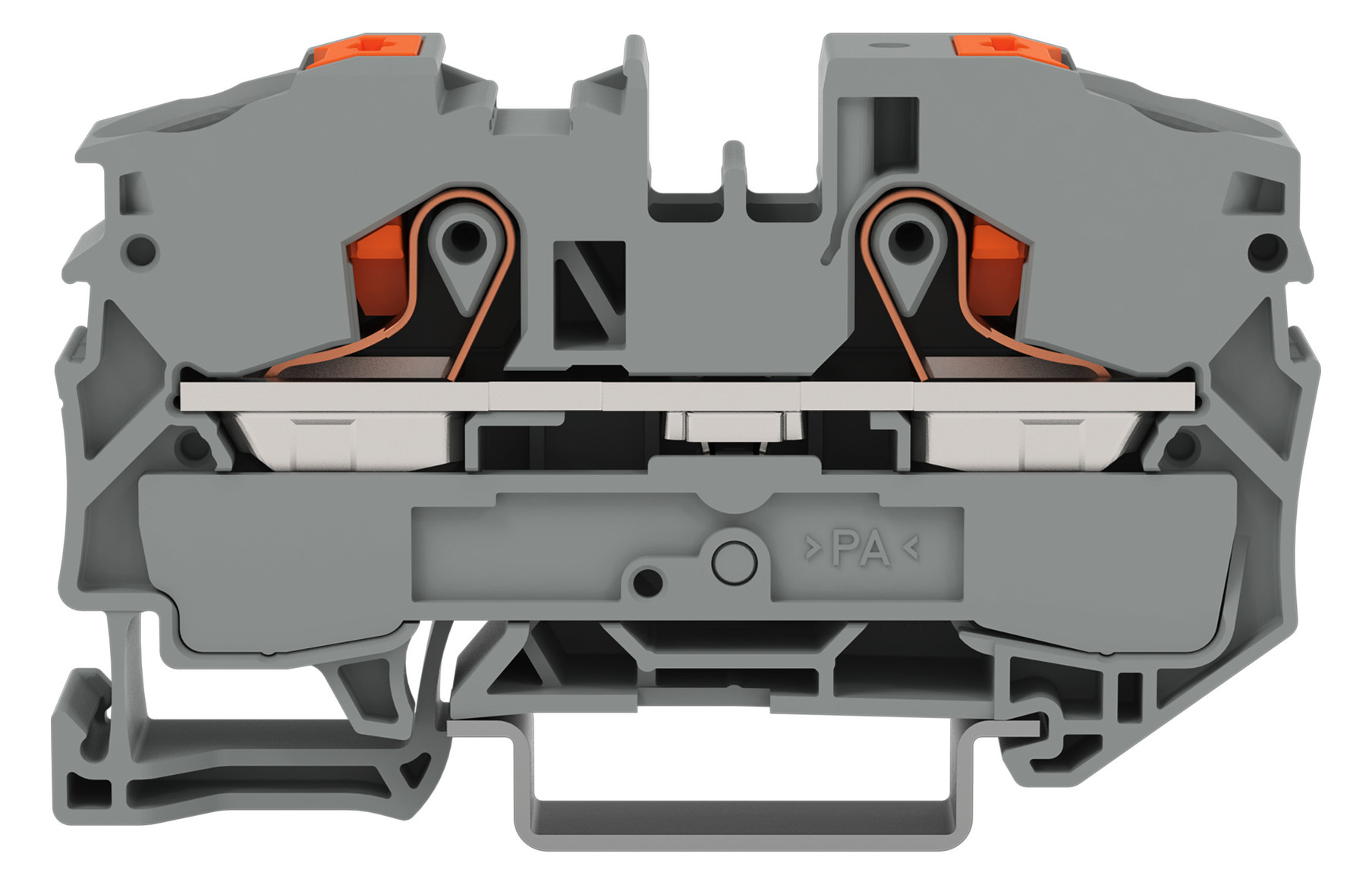 1St. Wago 2216-1201 2-Leiter-Durchgangsklemme mit Drücker